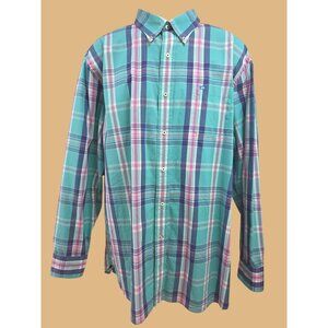 Southern Tide Classic Fit Plaid Button-Down Shirt XL